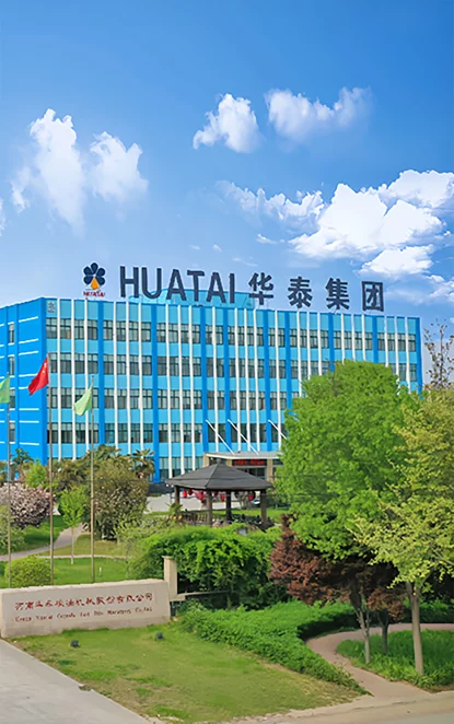 Turnkey edible oil mill equipment staged at the Huatai factory before shipment