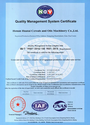 ISO 9001 Quality Management (EN, renewed)
